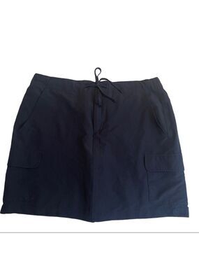 Jockey Women’s L Navy Flat Front Cargo Stretch Elastic Waist Performance…